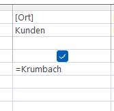 Abfrage Auswahl