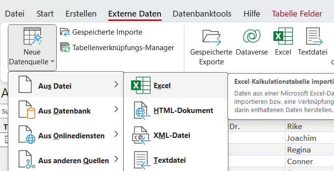 DB erstellen