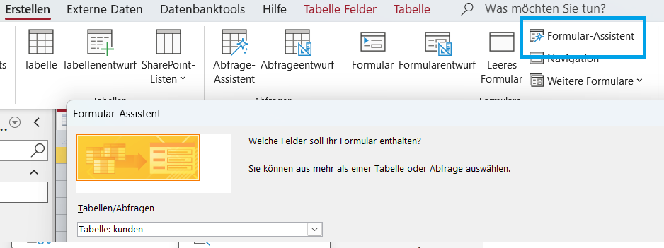 Formular erstellen